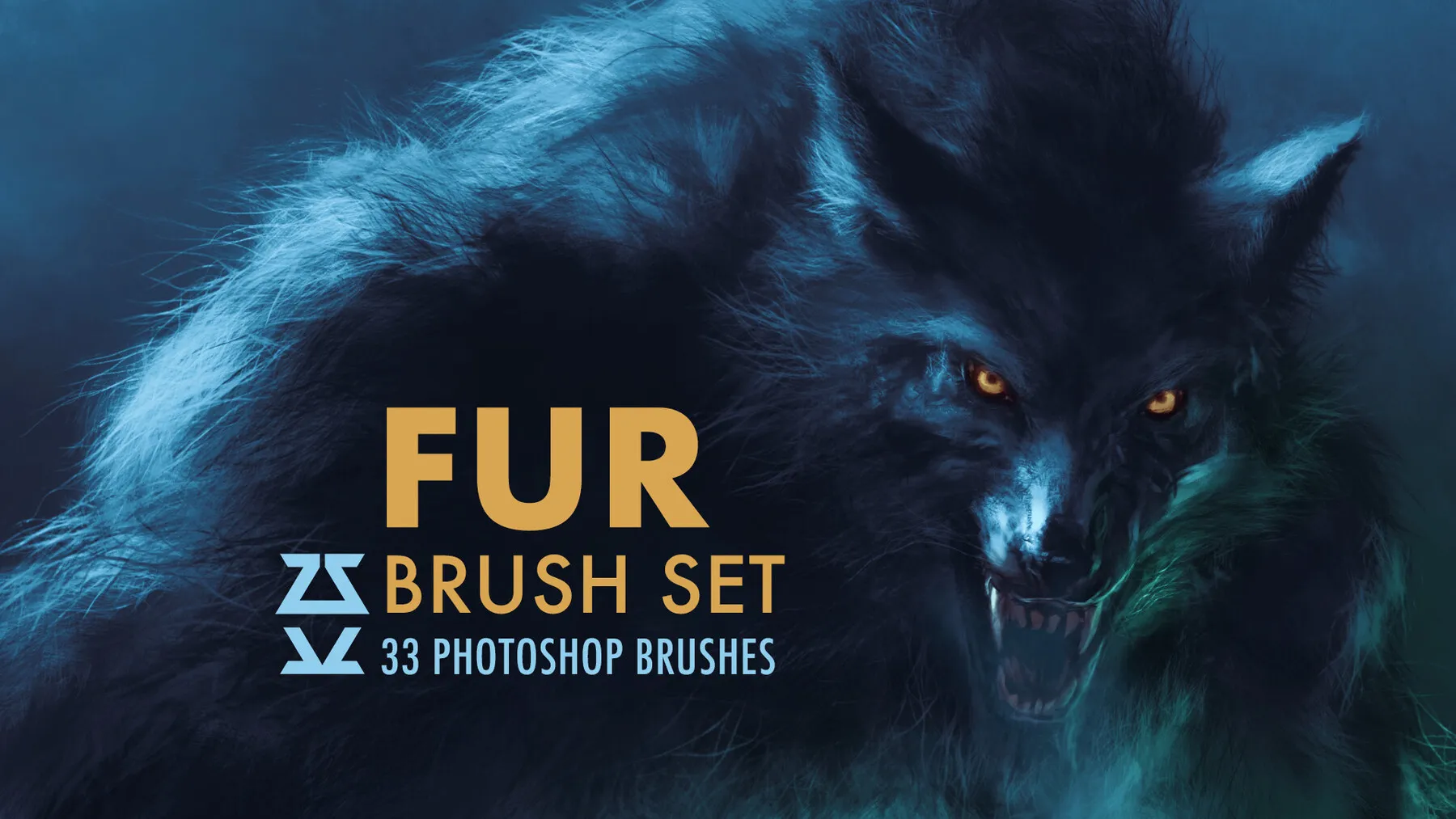 براش فتوشاپ خز Fur Brush Set - 10