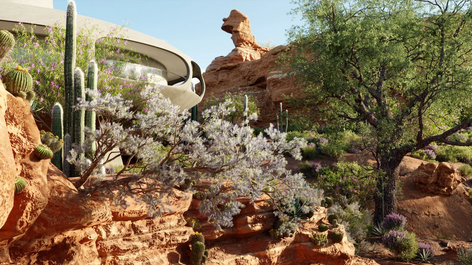 مدل سه بعدی گیاهان باغ خانه مکزیکی - 10