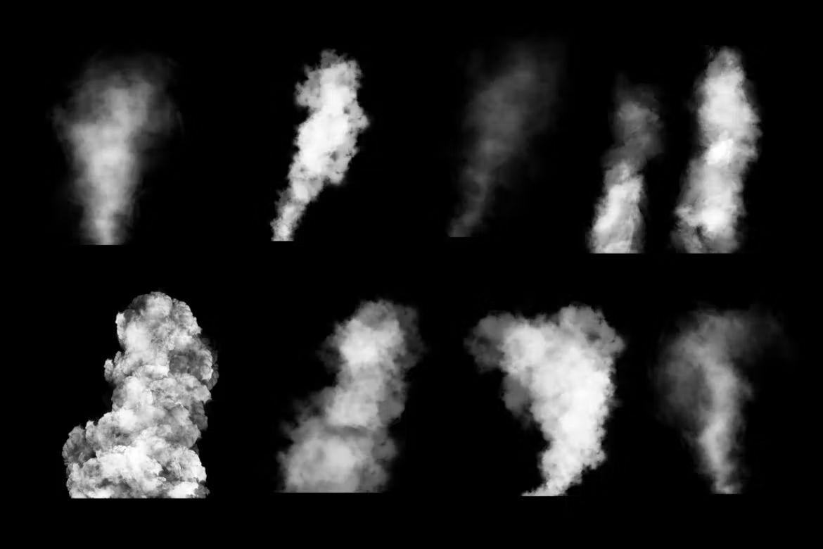 براش ابر و دود فتوشاپ Cloudy Smoke Photoshop Stamp Brushes - 6