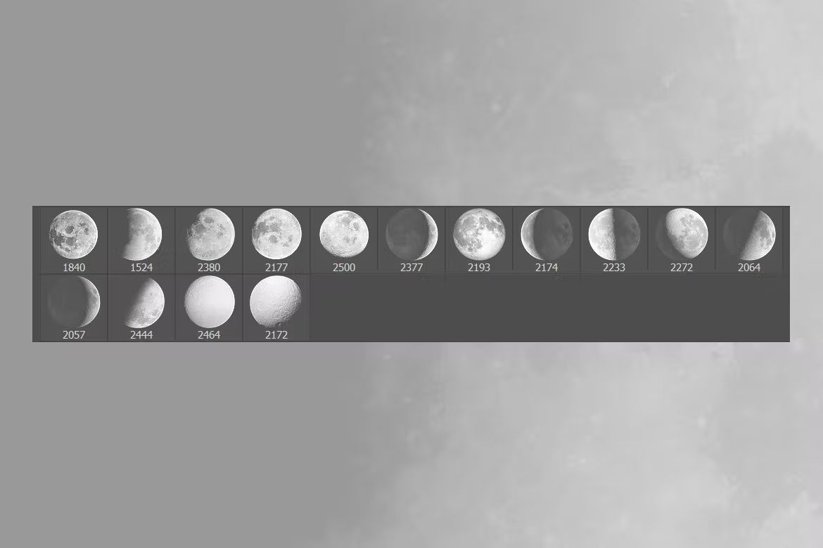 براش ماه فتوشاپ - 2