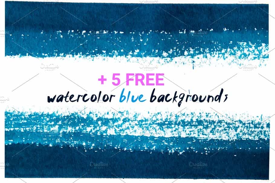 براش آبرنگ فتوشاپ Watercolor art brushes for Photoshop - 7