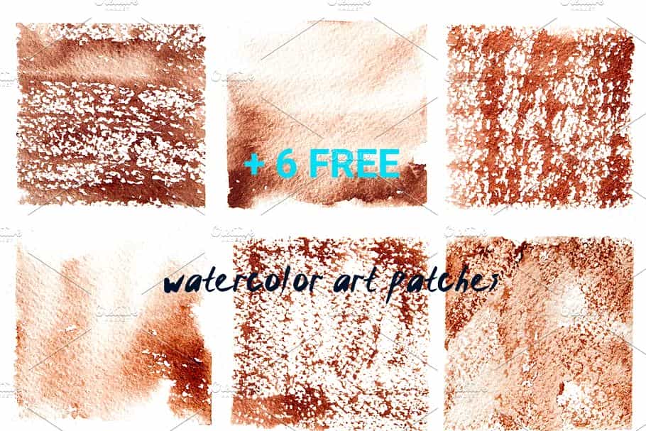 براش آبرنگ فتوشاپ Watercolor art brushes for Photoshop - 9