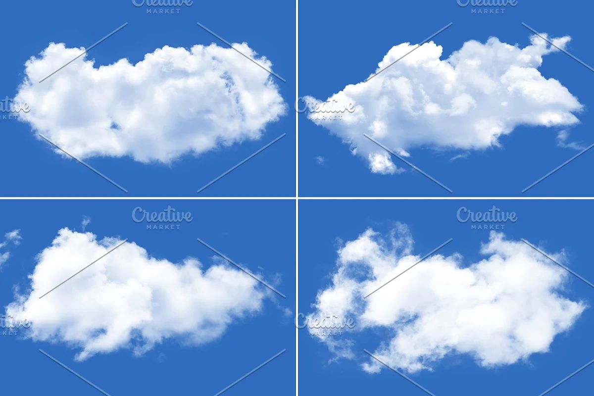 براش ابر فتوشاپ Clouds Brushes - 2