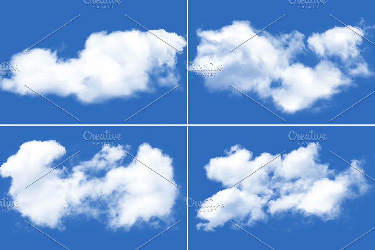 براش ابر فتوشاپ Clouds Brushes - 4
