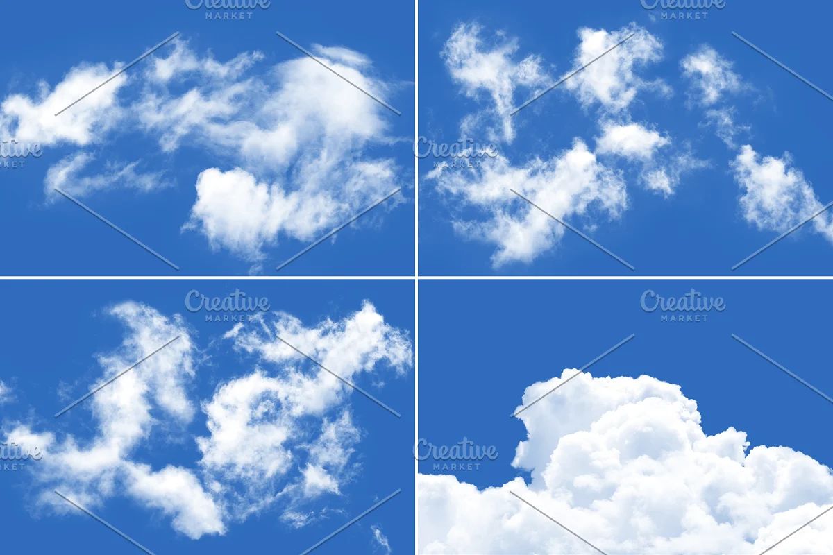 براش ابر فتوشاپ Clouds Brushes - 16
