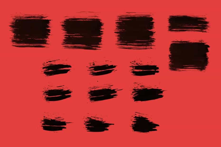 براش جوهر فتوشاپ Short Ink Strokes Photoshop Stamp Brushes - 3