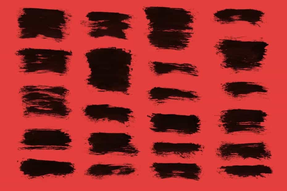 براش جوهر فتوشاپ Short Ink Strokes Photoshop Stamp Brushes - 7