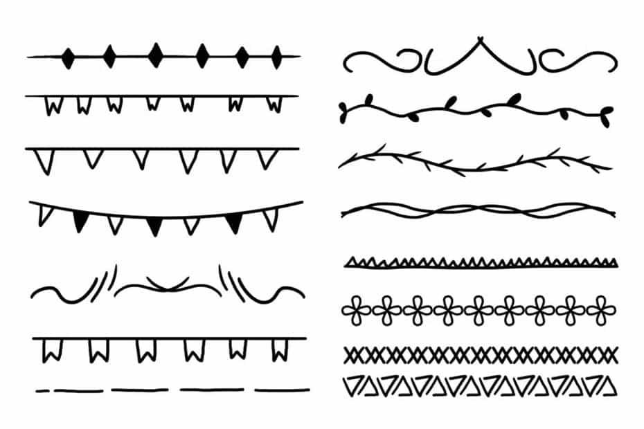 براش خط فتوشاپ Dividers Photoshop Brushes Vol. 2 - 3