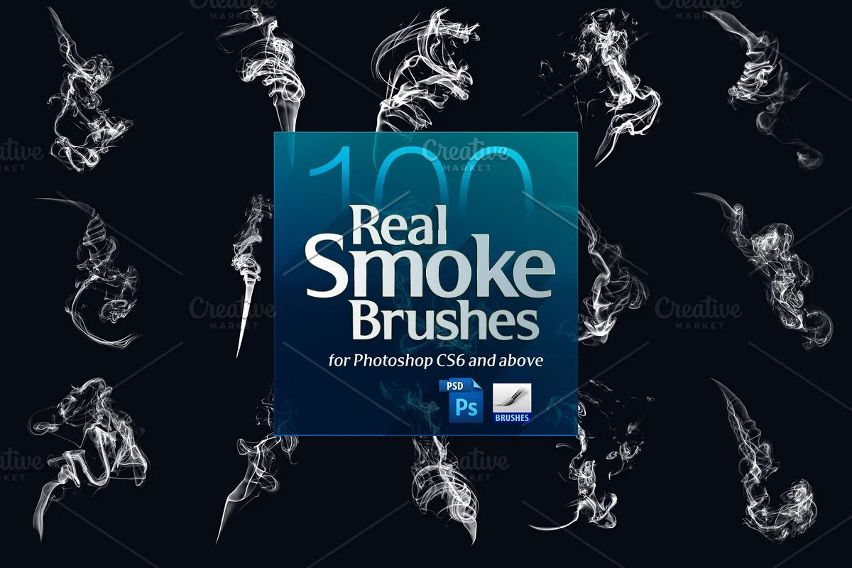 براش دود فتوشاپ Real Smoke Brushes for Photoshop - 2