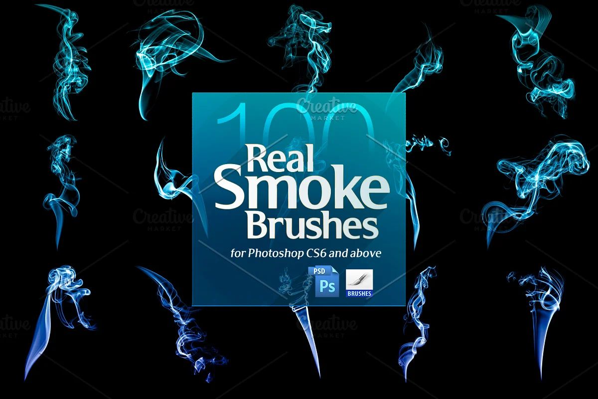 براش دود فتوشاپ Real Smoke Brushes for Photoshop - 4