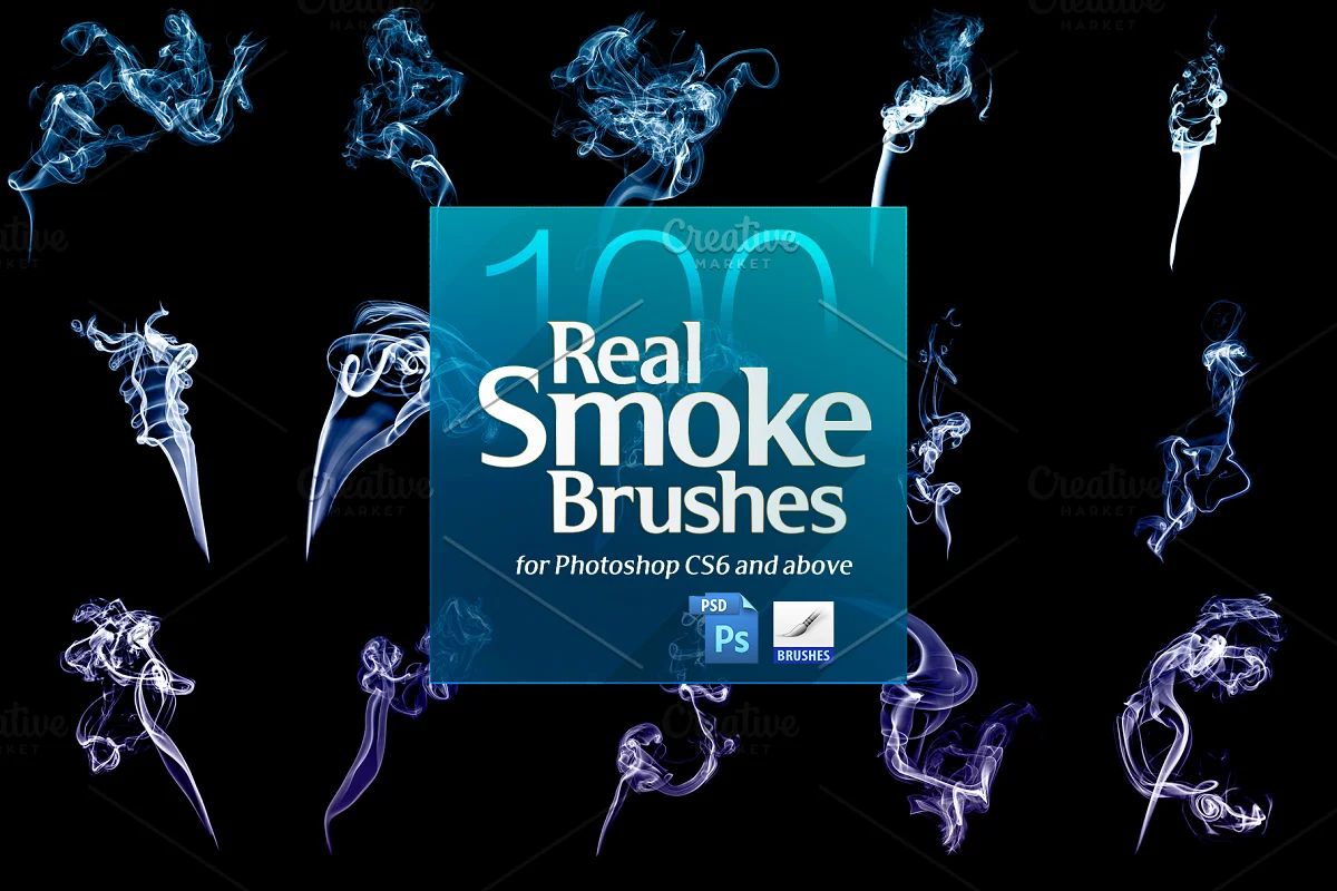 براش دود فتوشاپ Real Smoke Brushes for Photoshop - 8