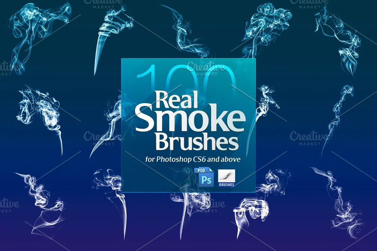 براش دود فتوشاپ Real Smoke Brushes for Photoshop - 12