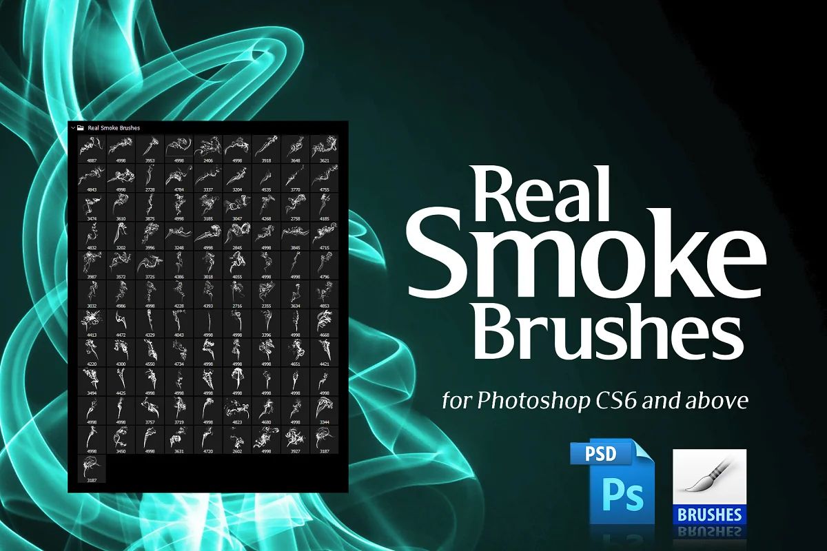براش دود فتوشاپ Real Smoke Brushes for Photoshop - 18