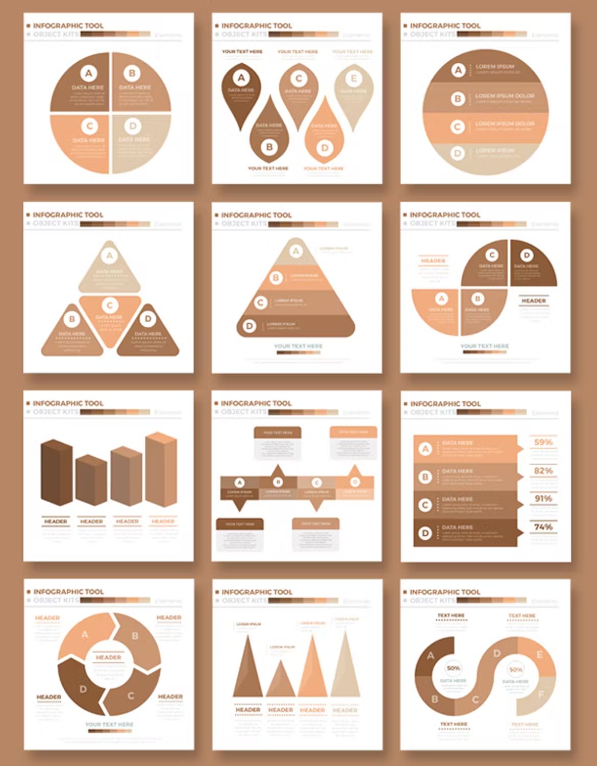 وکتور اینفوگرافیک Infographics Design - 4