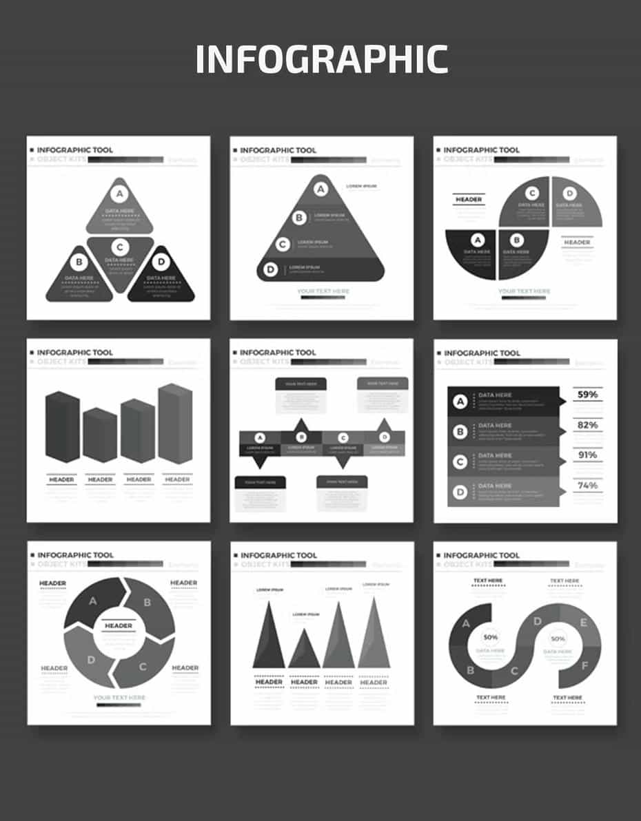 وکتور اجزای اینفوگرافیک Infographics Elements Design