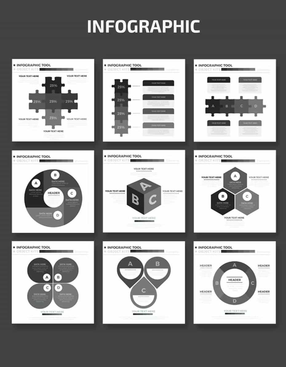 وکتور اجزای اینفوگرافیک Infographics Elements Design - 3