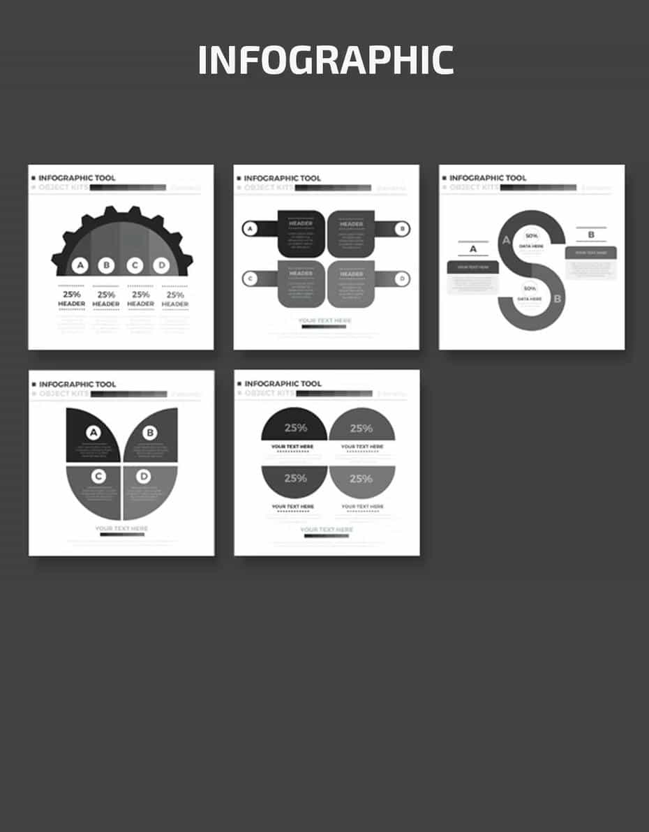 وکتور اجزای اینفوگرافیک Infographics Elements Design - 11