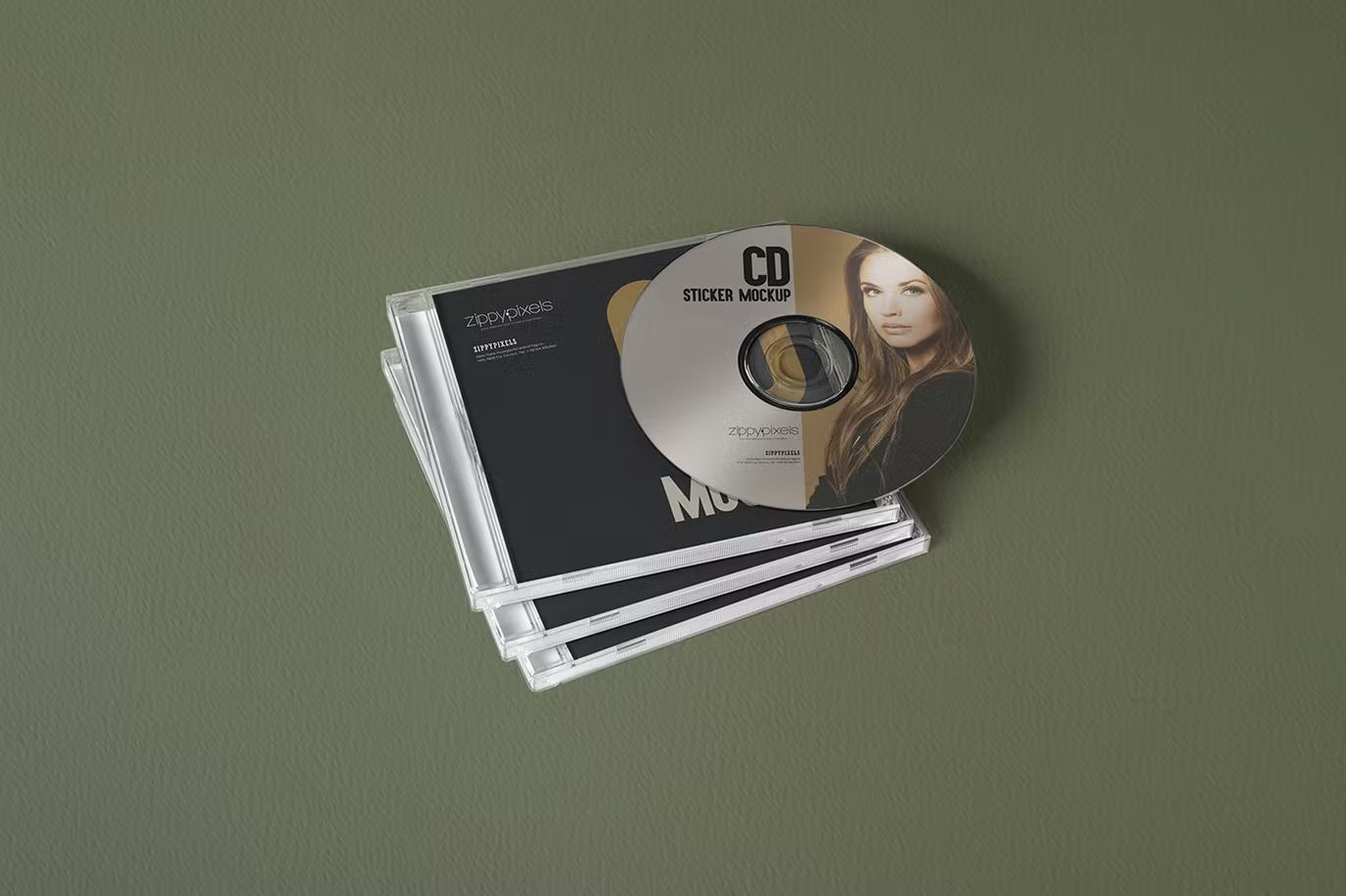 موکاپ کاور سی دی CD Cover Mockups - 5