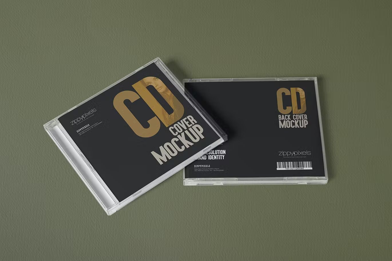 موکاپ کاور سی دی CD Cover Mockups - 9