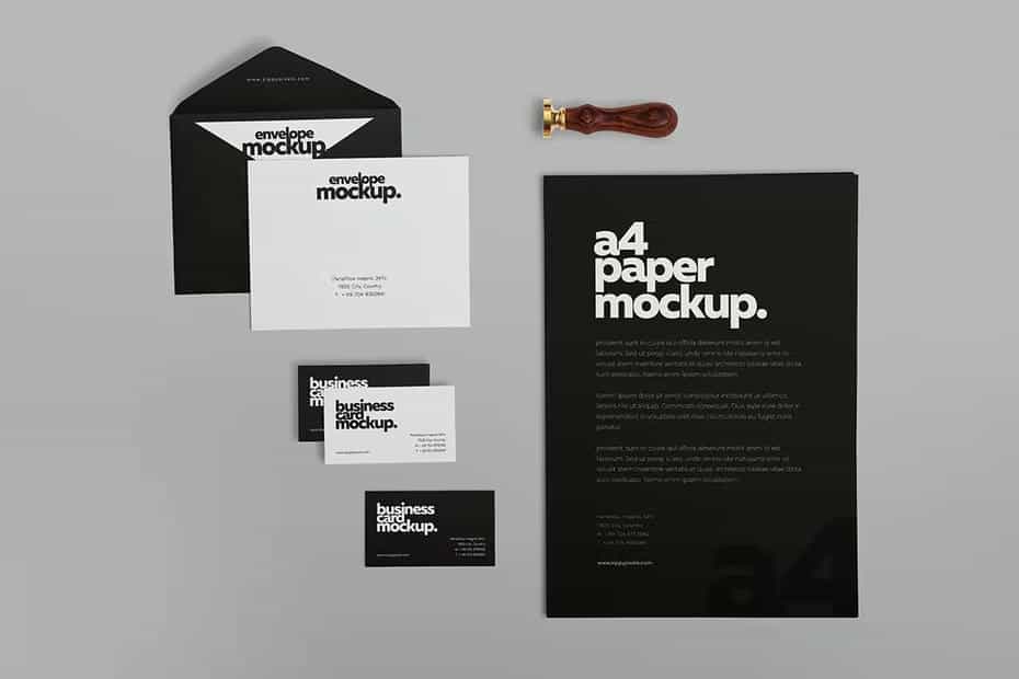 موکاپ ست اداری Stationery Design Mockups - 4
