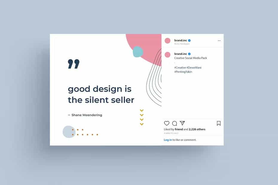 طرح لایه باز پست اینستاگرام ADL Instagram Post v3.14 - 3