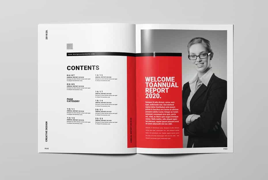 دانلود قالب آماده ایندیزاین گزارش سالانه Annual Report - 2 قالب آماده ایندیزاین گزارش سالانه Annual Report