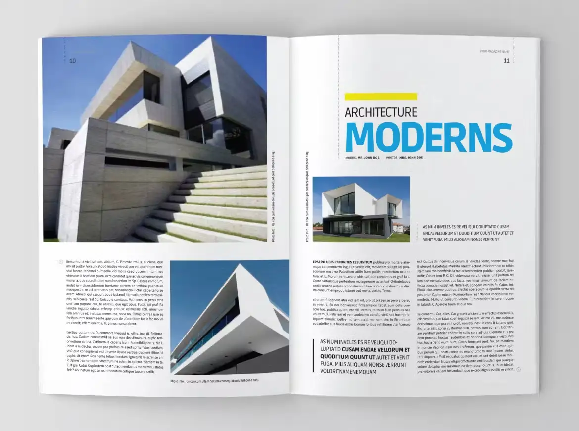 قالب ایندیزاین مجله معماری - 22