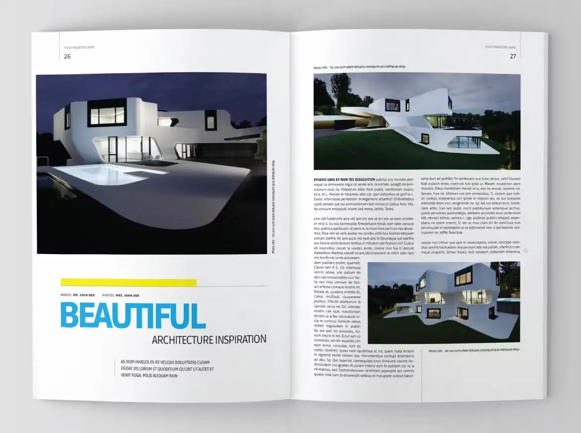قالب ایندیزاین مجله معماری - 26