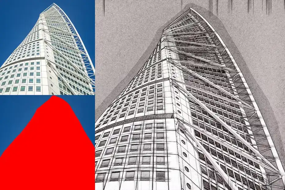 دانلود اکشن فتوشاپ تبدیل عکس به طرح معماری - 5