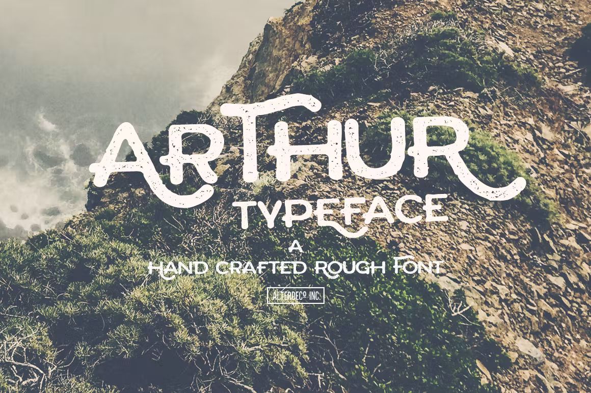 فونت انگلیسی Arthur Typeface - 5