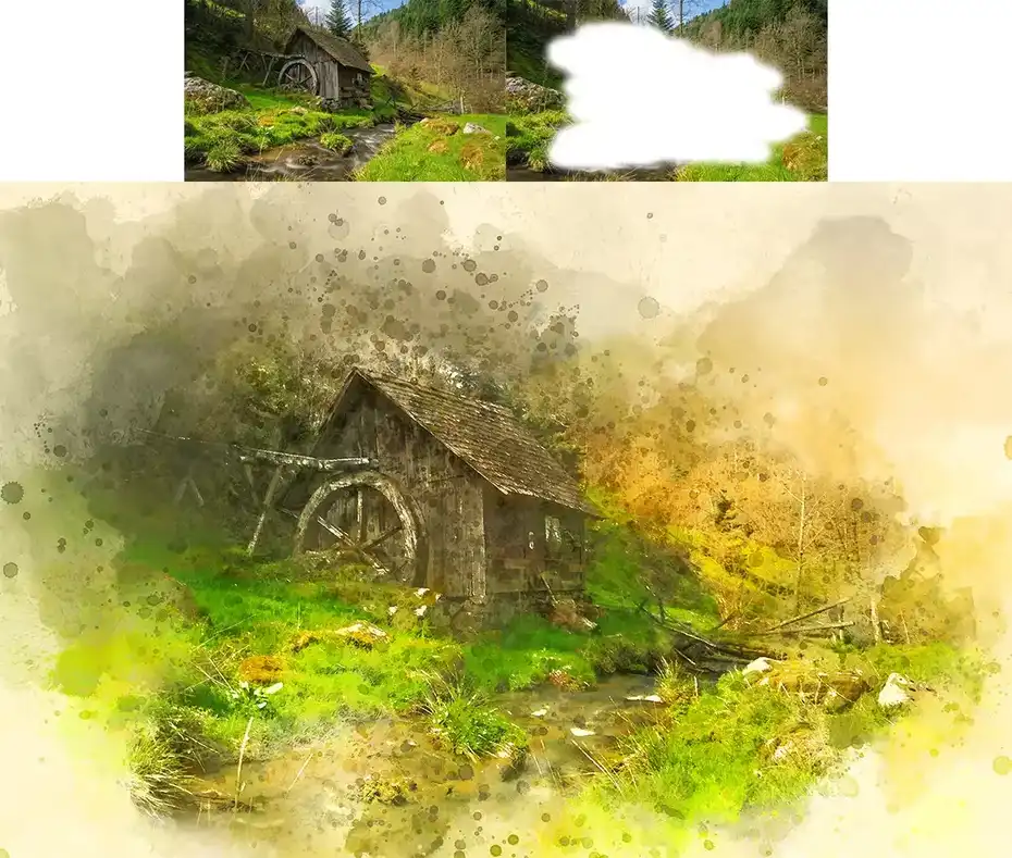 اکشن فتوشاپ Artist Photoshop Action - 25