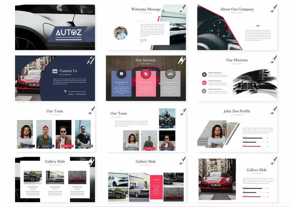 قالب پاورپوینت Autoz - 2