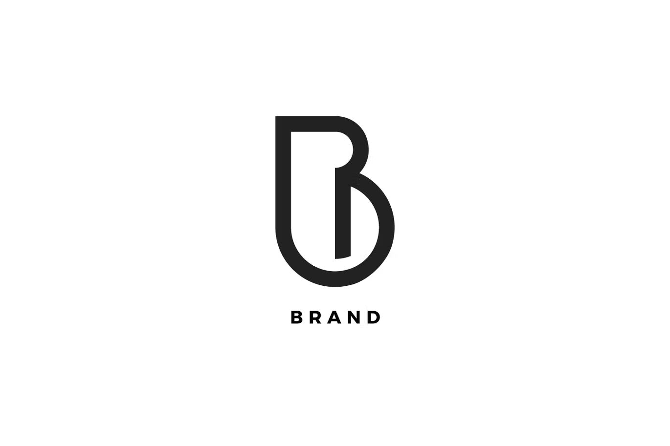 وکتور لوگو B Letter Brand Logo Template
