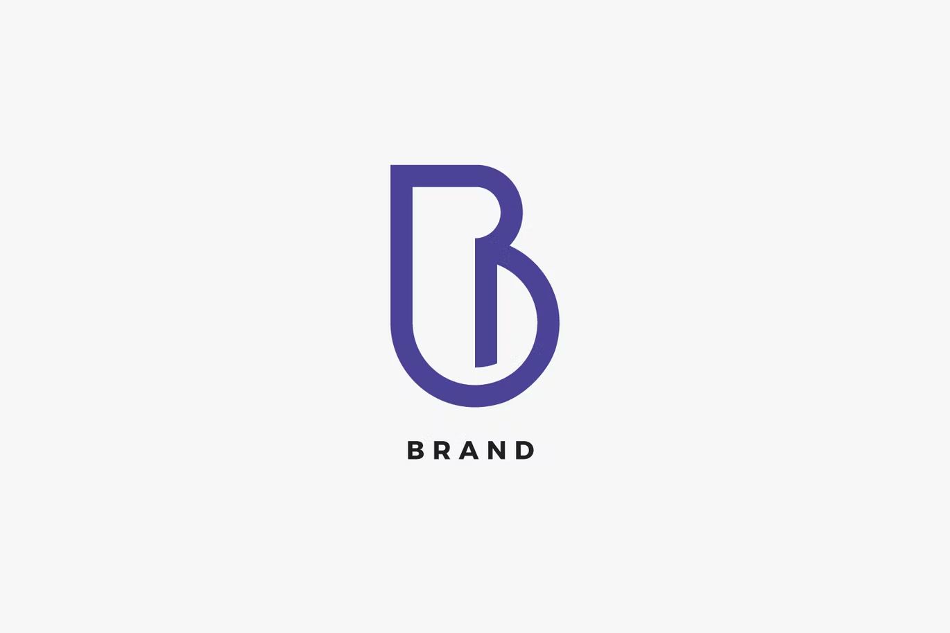 وکتور لوگو B Letter Brand Logo Template - 5