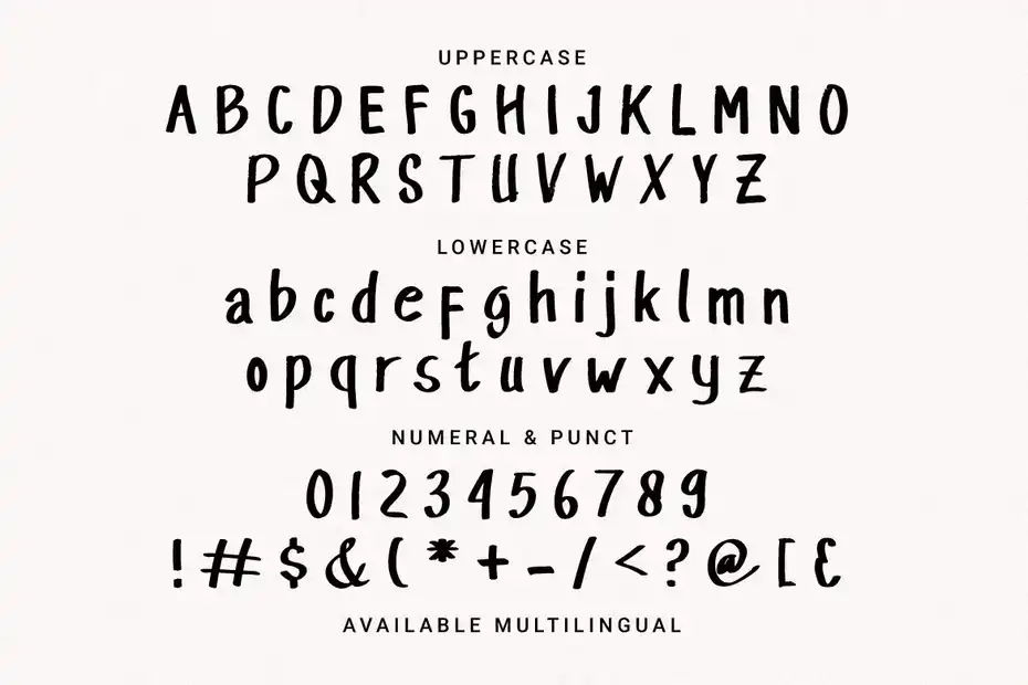 فونت انگلیسی Backswings - Handwritten Display Font - 1