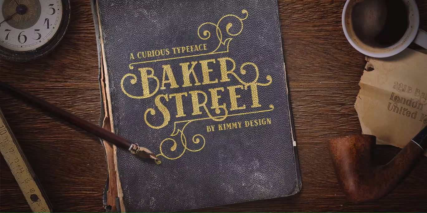 فونت انگلیسی Baker Street Black Oblique
