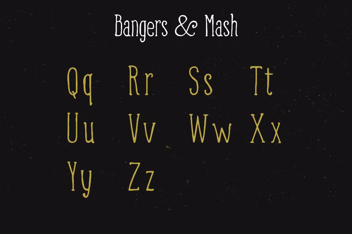 فونت انگلیسی Bangers and Mash Font - 8