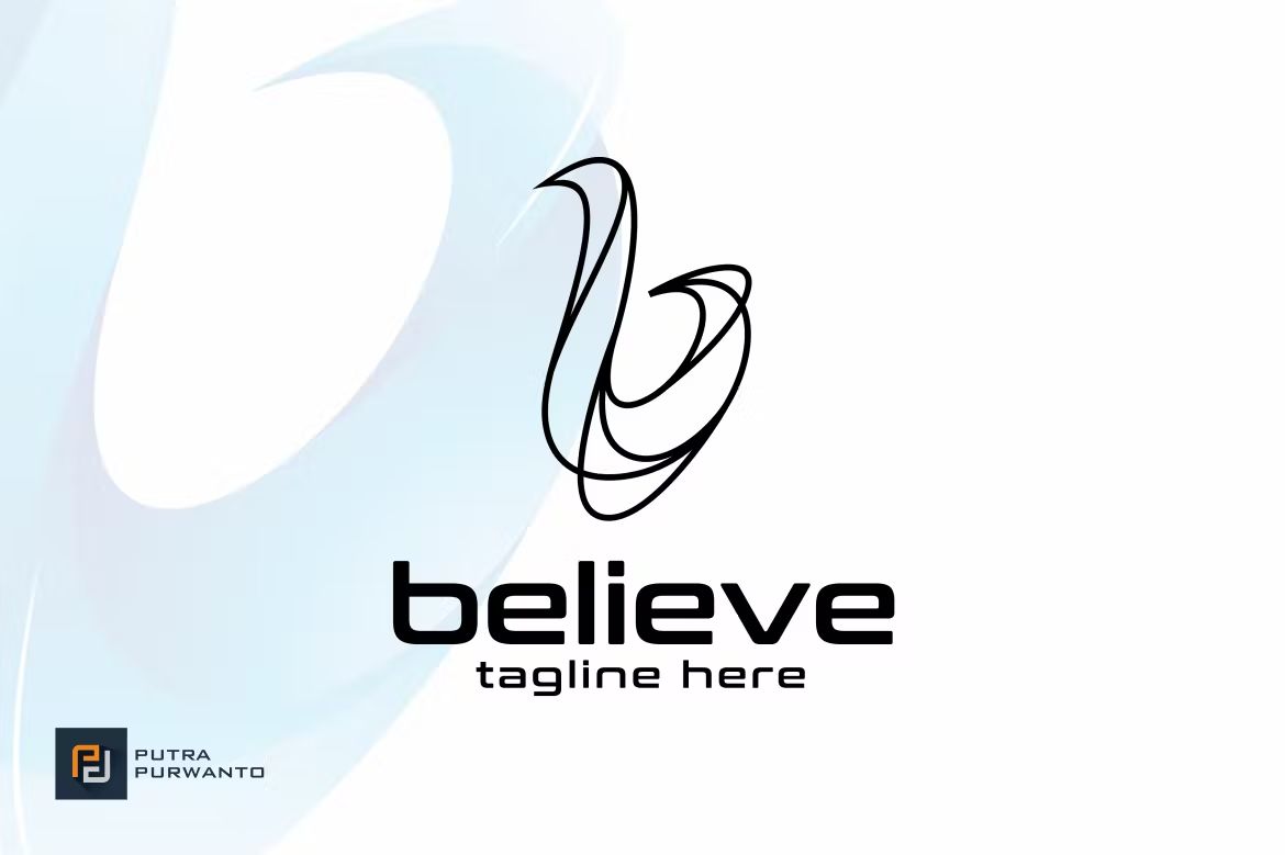 وکتور لوگو Believe / B - Logo Template - 3
