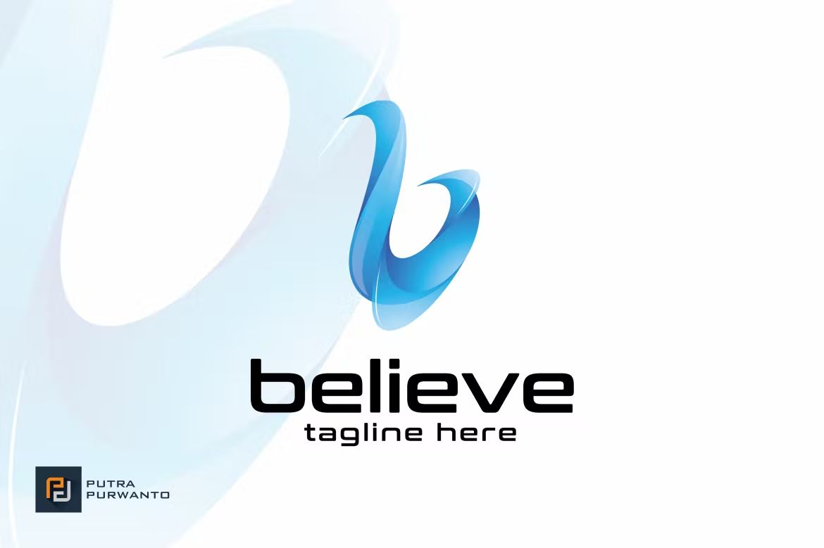 وکتور لوگو Believe / B - Logo Template - 5
