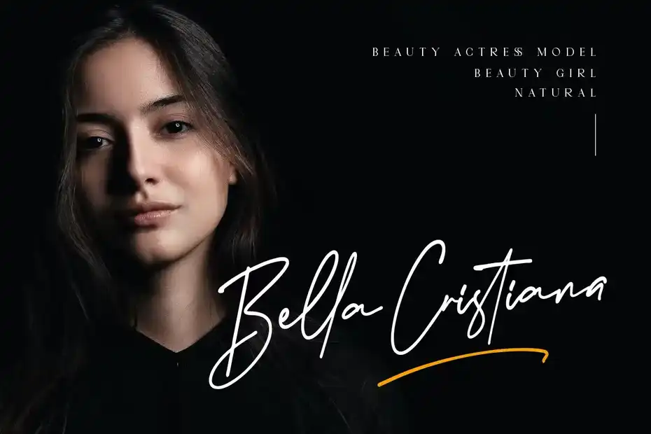 فونت انگلیسی به سبک امضا Bellarosta - 1