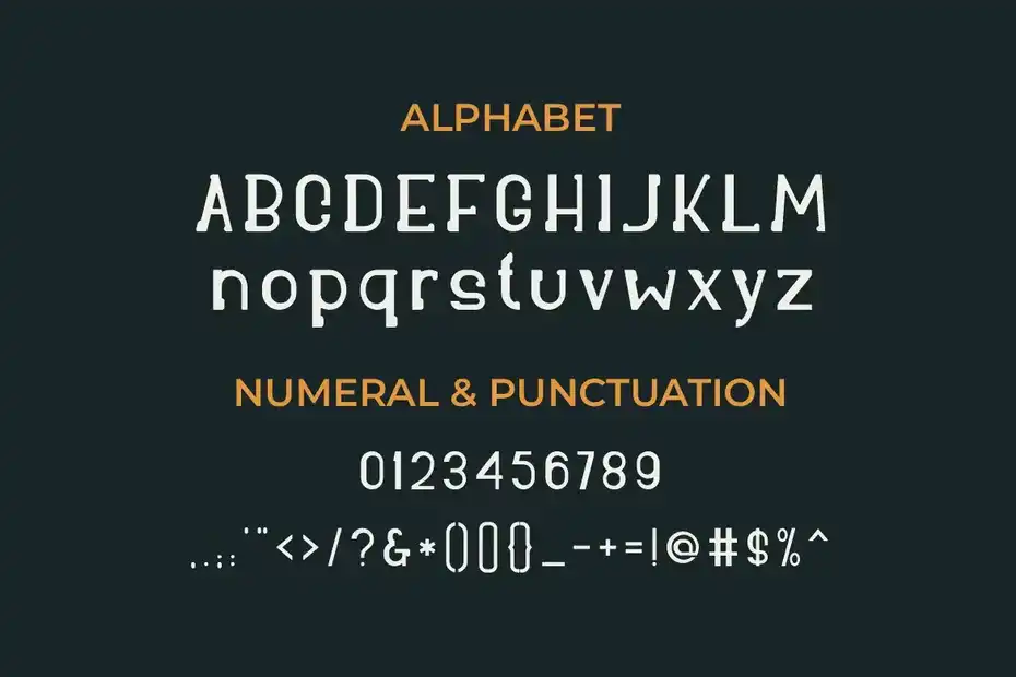 فونت انگلیسی Berned Font - 3