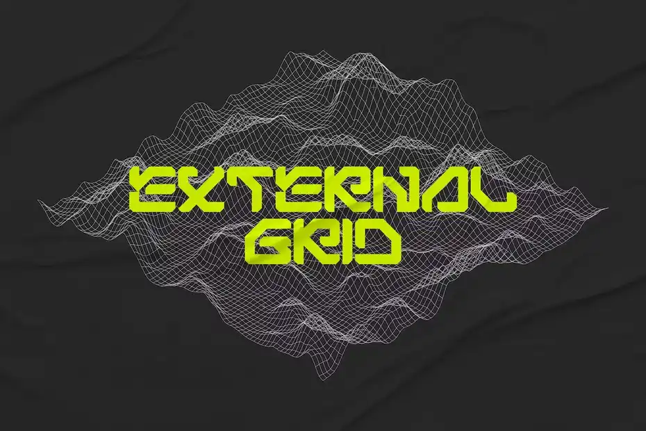 فونت انگلیسی Bigs Robotic - Simple Futuristic Font - 9