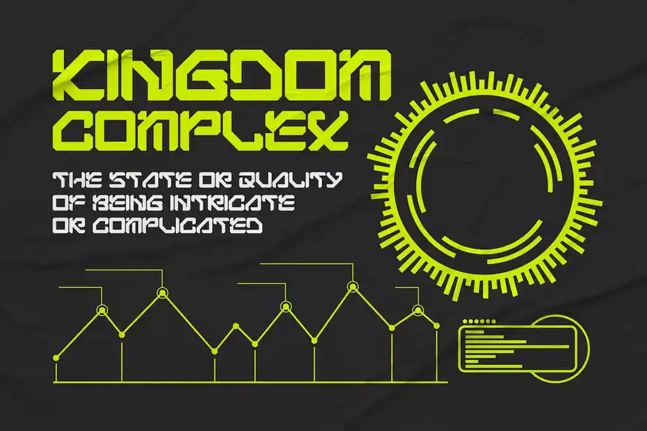 فونت انگلیسی Bigs Robotic - Simple Futuristic Font - 13
