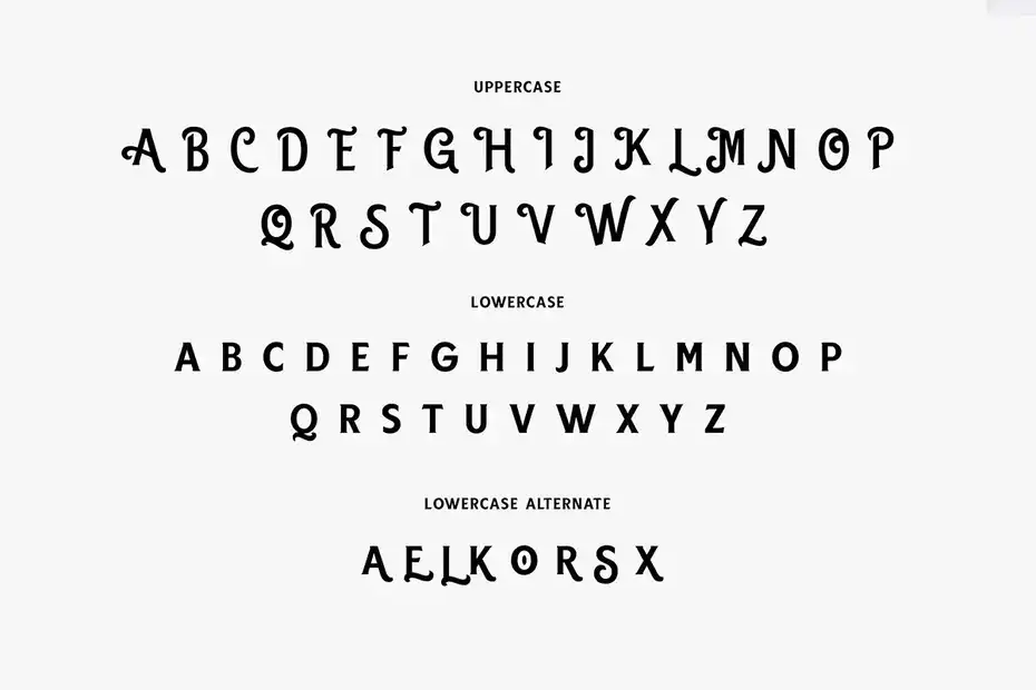 فونت انگلیسی Black Gumners Vintage Fonts - 5