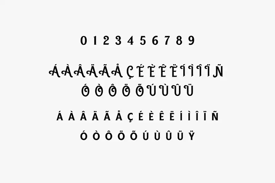 فونت انگلیسی Black Gumners Vintage Fonts - 13