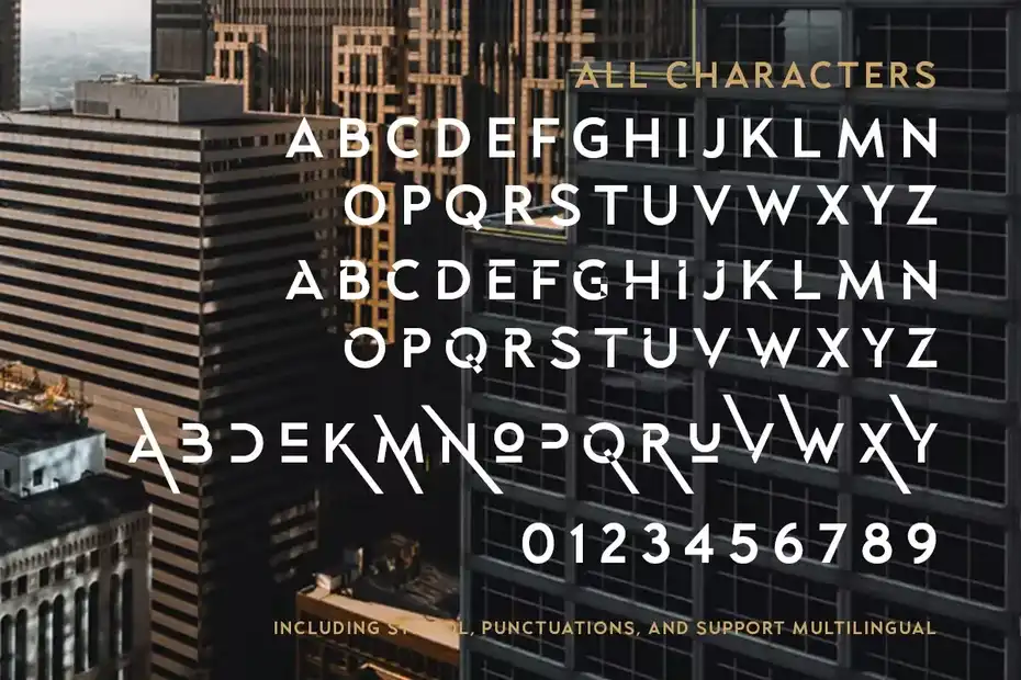 فونت انگلیسی Blackpast - Futuristic Logo Font - 3