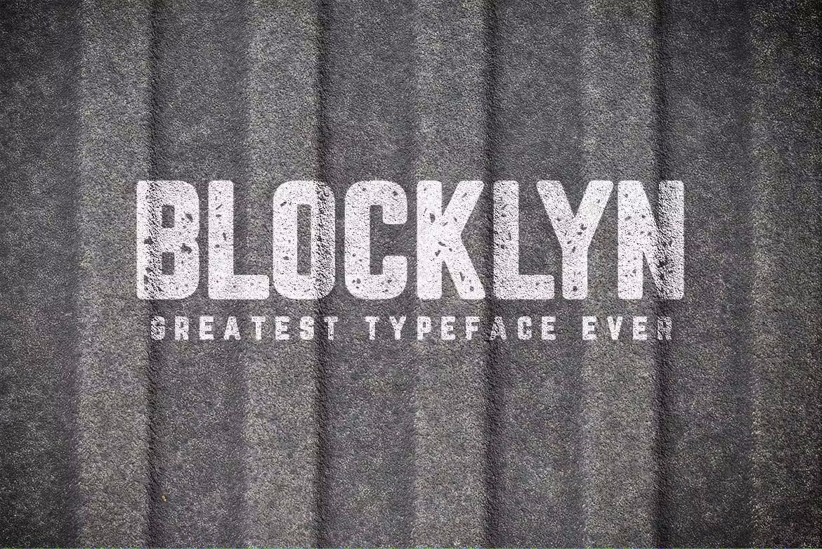فونت انگلیسی Blocklyn Font Family + Mockups