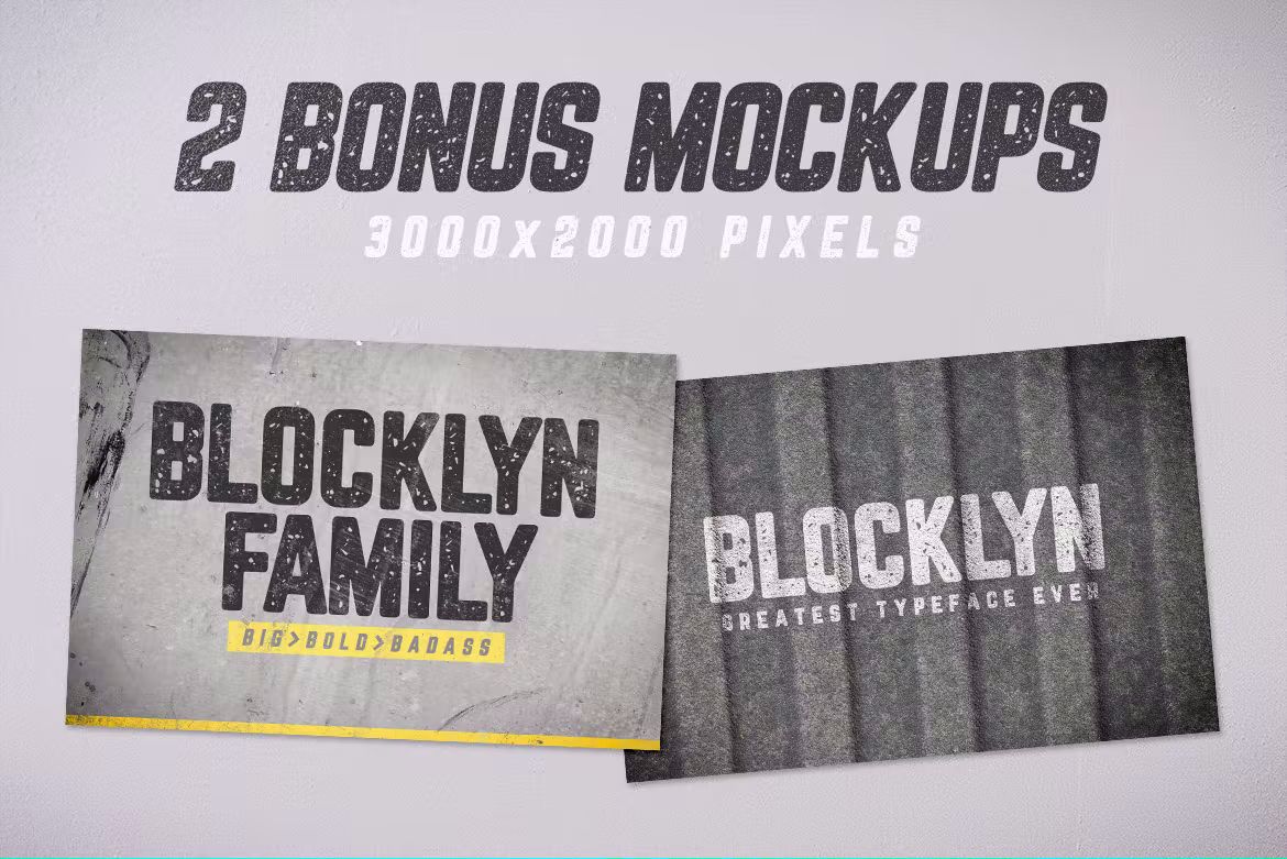 فونت انگلیسی Blocklyn Font Family - 6