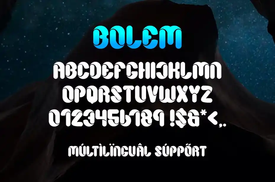 فونت انگلیسی Bolem - Futuristic Font - 9