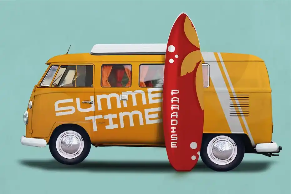 فونت انگلیسی Boomerang - Hawaiian Typeface - 9